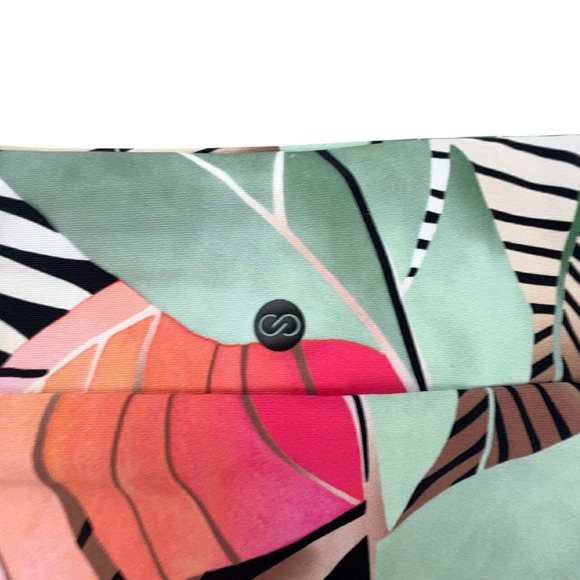 CALIA Womens XXL Desert Flora Agave Leaf Print Mid Rise High Leg Swim Bottom NWT - Picture 8 of 12